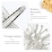 BARTOSI Silver Butterfly Hair Clips Moving Butterfly Hair Clip Hair Pins Hair Accessories for Women and Girls (Pack of 2)