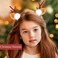BARTOSI Christmas Reindeer Hair Clips Deer Antlers Hair Clip Deer Ears Hair Pins Xmas Holiday Hair Accessories for Women and Girls (Pack of 2)