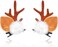 BARTOSI Christmas Reindeer Hair Clips Deer Antlers Hair Clip Deer Ears Hair Pins Xmas Holiday Hair Accessories for Women and Girls (Pack of 2)