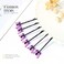 Bartosi Butterfly Hair Clips Purple Butterfly Hair Pin Butterfly Decorative Bobby Pins Wedding Hair Accessories for Women and Girls (Pack of 6)