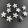 BARTOSI Small White Flowers for Hair Clips Flower Hair Barrettes Rapunzel Hair Flowers Hair Accessories for Women and Girls (Pack of 5)