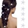 BARTOSI Small White Flowers for Hair Clips Flower Hair Barrettes Rapunzel Hair Flowers Hair Accessories for Women and Girls (Pack of 5)