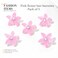 Bartosi Small Flower Hair Clips Pink Mini Hair Barrettes Cute Floral Pins Accessories for Women and Girls (Pack of 5)