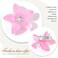 Bartosi Small Flower Hair Clips Pink Mini Hair Barrettes Cute Floral Pins Accessories for Women and Girls (Pack of 5)