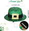 BARTOSI St Patricks Day Hat Hair Clips Mini Leprechaun Hats Shamrock Hairpin Irish Green Hair Accessories for Women Girls