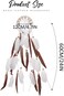 GORTIN Boho Feather Headband Indian Hippie Headbands White Gypsy Headpiece Bohemian Costumes Hair Accessories for Women