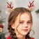 BARTOSI Christmas Reindeer Antlers Hair Clips Deer Antler Hair Clip Xmas Hairpin Christmas Holiday Hair Accessories for Women and Girls (Pack of 2)