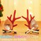 BARTOSI Christmas Reindeer Antlers Hair Clips Deer Antler Hair Clip Xmas Hairpin Christmas Holiday Hair Accessories for Women and Girls (Pack of 2)