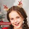 BARTOSI Christmas Reindeer Antlers Hair Clips Deer Antler Hair Clip Xmas Hairpin Christmas Holiday Hair Accessories for Women and Girls (Pack of 2)