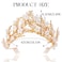 GORTIN Flower Crown Leaf Bridal Headpiece Crystal Headband Bride Wedding Tiara Hair Accessories for Women