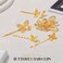 BARTOSI Butterfly Hair Clips Gold Butterflies Hair Pins Bride Wedding Decorative Bobby Pins Hair Accessories for Women and Girls (Pack of 5)