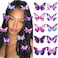 BARTOSI Butterfly Hair Clips Purple Butterfly Hair Barrettes Butterflies Hairpin Cute Decorative Bobby Pins Hair Accessories for Women and Girls (Pack of 10)