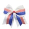 Independence Day Ponytail Holder Girls Cheer Bow Hair Rope Holiday Hair Ring Tie JHN33 (-White)