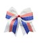 Independence Day Ponytail Holder Girls Cheer Bow Hair Rope Holiday Hair Ring Tie JHN33 (-White)