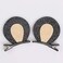 Bear Ear Hair Clip Pin Baby Girls Hair-Clips Hairpin Black Bear Ear Hairgrip BBG09 (Black)