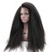 Dreambeauty 250% High Density Kinky Straight Lace Front Human Hair Wigs Brazilian Human Hair Lace Front Wig with Baby Hair for Women Natural Color (20 inch)