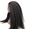 Dreambeauty 250% High Density Kinky Straight Lace Front Human Hair Wigs Brazilian Human Hair Lace Front Wig with Baby Hair for Women Natural Color (20 inch)