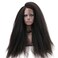 Dreambeauty 250% High Density Kinky Straight Lace Front Human Hair Wigs Brazilian Human Hair Lace Front Wig with Baby Hair for Women Natural Color (20 inch)