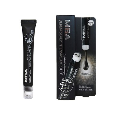 DAYCELL] MBA MoBalA Derma Scalp Intensive Ampoule Triple Roll-On Massager for Hair Loss, 20ml