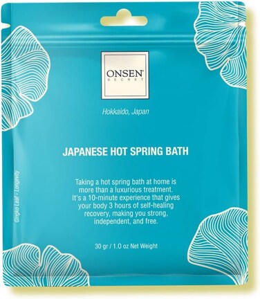 Onsen Japanese Hot-Spring Bath Minerals A Perfect Way to Hydrate and Soothe Your Body Soak in Green Bamboo Extract, Pagoda Tree Flower Enzymes, and More, Unwind, Relaxation, Improve Sleep (Pack of 1)