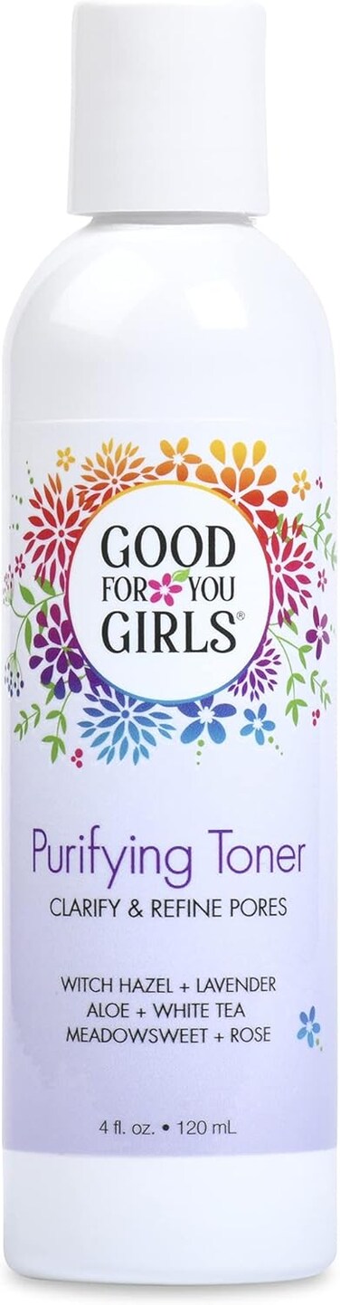 Good For You Girls Hydrating Toner for Face Contains Aloe, Witch Hazel, Meadowsweet, Chamomile, Rosewater, Witch Hazel Toner for Face, Alcohol Free (4 Fl. Oz)
