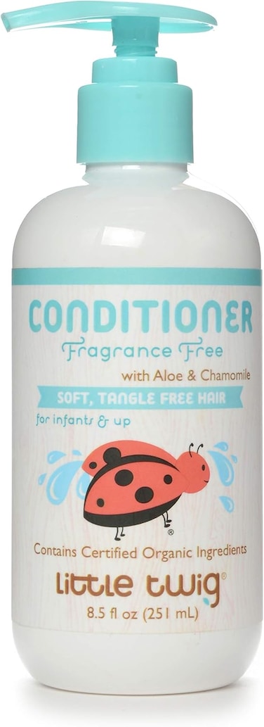 Little Twig Detangling Conditioner, Natural Conditioner with Plant Derived Formula, Hair Conditioner with Essential Oils and Extracts, Suitable for Whole Family, Fragrance-Free, 8.5 fl oz.