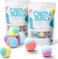 Bath Bombs for Kids 2 Packs (Each Pack of 12 Pcs), Supplement for Bath Shower Balls, Bath Fizzy Kits with Ziplock Bag Packaging Suitable as Travel