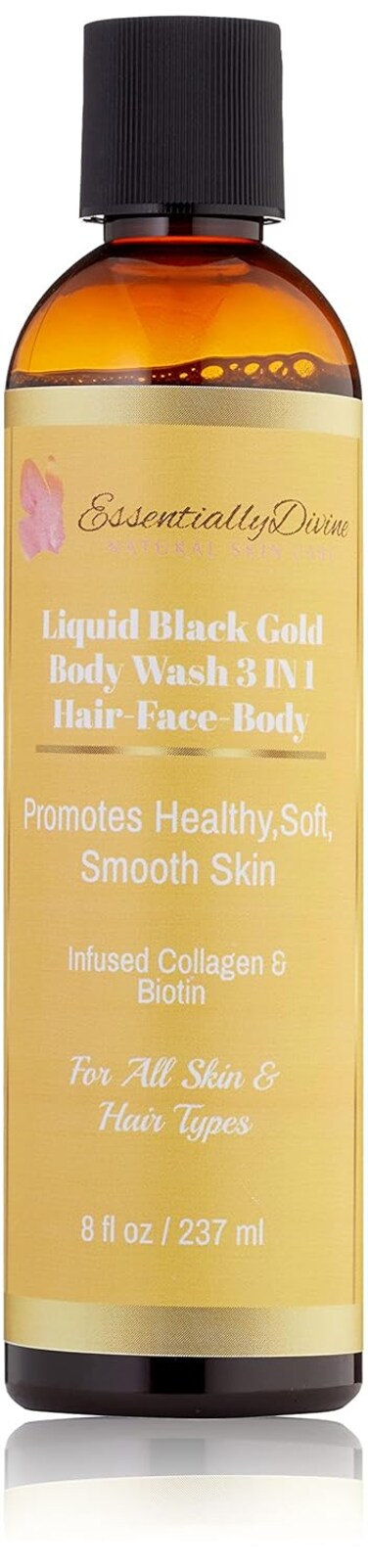 Silk Liquid Black Gold Soap 3in1 Hair, Face &amp; Body Wash