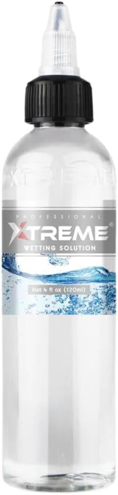 Xtreme Tattoo Ink Wetting Solution, Ultimate Solution to Keep Inks Fresh and Vibrant, Sterile, Vegan, Water-Based, Acrylic-Free (4 oz)