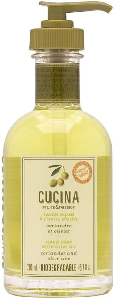 Fruits &amp; Passion Cucina Coriander &amp; Olive Tree Hand Wash Soap 6.7oz
