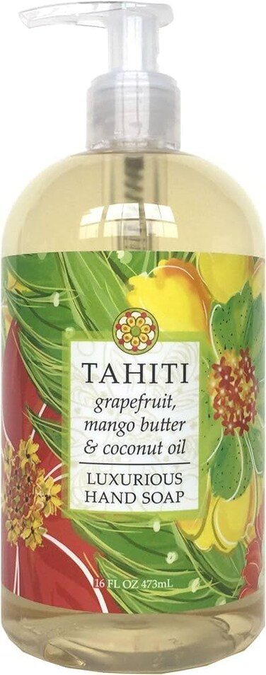 Greenwich Bay Trading Co Scented Liquid Hand Soap from the Destination Collection in Beautiful Packaging - 16 Ounce Bottle (Tahiti)
