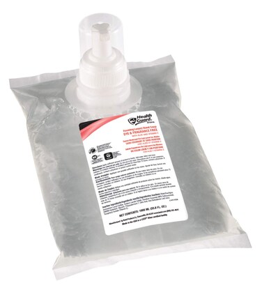 Kutol Health Guard 68610 Foaming Luxury Hand Soap D&amp;FF, 1000 mL Refill Bag, Clear with No Fragrance (Pack of 4)