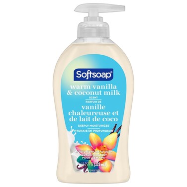 Softsoap Warm Vanilla &amp; Coconut Milk Scent Liquid Hand Soap, Moisturizing Liquid Hand Soap, 11.25 Ounce, 6 Pack
