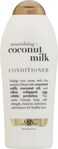 OGX Nourishing + Coconut Milk Moisturizing Conditioner for Strong &amp; Healthy Hair, with Coconut Milk, Coconut Oil &amp; Egg White Protein, Paraben-Free, Sulfate-Free Surfactants, 25.4 fl oz (Pack of 2)