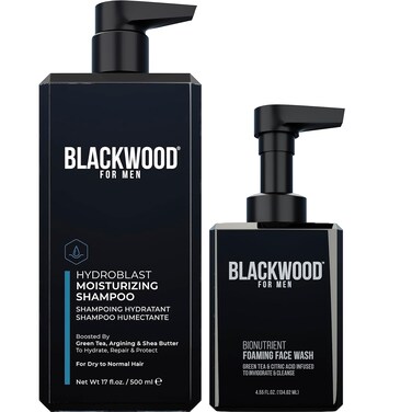 Blackwood For Men Hydroblast Moisturizing Shampoo (17 oz.) &amp; BioNutrient Foaming Face Wash (4.45 oz.)