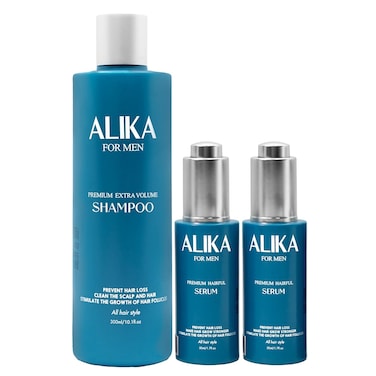 ALIKA Combo Shampoo And 2 Serum Set Hair Growth For Men, Grow Gorgeous Hair Growth, Hair Loss Treatments, Suitable For Dry, Oily, Normal Scalp