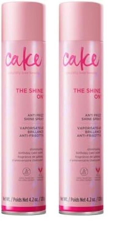 Cake Beauty Lustrous Shine Anti Frizz Shine Spray, 4.2 oz (Pack of 2)