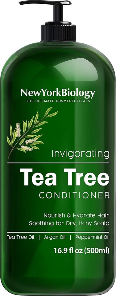 New York Biology Tea Tree Conditioner &ndash; Deep Cleanser &ndash; Relief for Dandruff and Dry Itchy Scalp &ndash; Therapeutic Grade - Helps Promote Hair Growth &ndash; 16.9 fl Oz