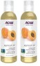 NOW Solutions, Apricot Kernel Oil, Hair Moisturizer, Rejuvenating Skin Oil, Softens Fine Lines, 4-Ounce (Pack of 2)