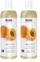 NOW Solutions, Apricot Kernel Oil, Hair Moisturizer, Rejuvenating Skin Oil, Softens Fine Lines, 16-Ounce (Pack of 2)