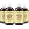 SheaMoisture Jamaican Black Castor Oil Strengthen &amp; Restore Shampoo, Shea Butter, Peppermint &amp; Apple Cider Vinegar, Sulfate Free, Chemically Processed Hair, 13 Fl Oz Ea (Pack of 4)