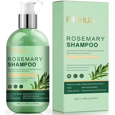 Rosemary Shampoo for Hair Growth: Thickening &amp; Regrowth Formula for Men &amp; Women - Rosemary Mint Strengthening Shampoo with Tea Tree Oil Biotin for Thinning &amp; Loss Hair &amp; Dry Damaged Care
