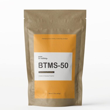 BTMS 50   Sizes 4 oz, 8oz, 16oz   Plant Based Conditioning Emulsifier For DIY Hair Conditioners, Lotion Making, Scrubs   16oz.