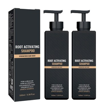 Root Activator Shampoo, Hair Regrowth Conditioner Mane Strengthening Activating Shampoo, Natural Formula, Hair Growth for Men and Women 2PCS
