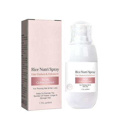 Bello Hair Helper Growth Spray - 50ml Rice Water Formula for Thinning Hair, Thickening and Growth Stimulation