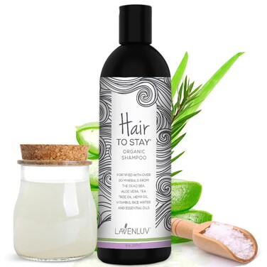 Hair Growth Shampoo 16oz - Shampoo For Hair Loss - Thinning Hair - Keratin &amp; Rice Water Shampoo - Shampoo For Hair Loss For Women &amp; Men - SLS-Free Volumizing Shampoo