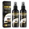 Organic Black Rice Water Spray for Hair Growth, A Solution with Castor Oil &amp; Ginger Root Extract for Thicker, Fuller Hair, Targets Hair Loss and Repairs Damage 200ml/6.4 fl.oz (2 PC)