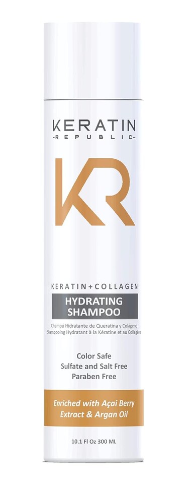 Keratin Republic Keratin + Collagen Hydrating Shampoo 10.1 oz
