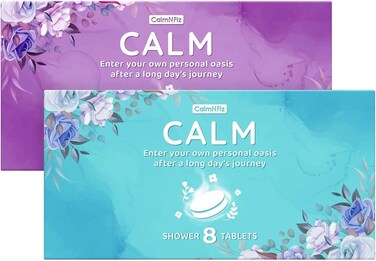 Shower Steamers 8 Scents - Shower &amp; Bath Bombs with Organic &amp; Natural Fragrances for Teens and Adults - Birthday, Christmas Day Gift for Women Who Have Everything（Green + Purple）