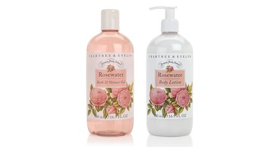 Crabtree and Evelyn, Drawn from Nature Rosewater set. Bath &amp; Shower Gel and Body Lotion (each 16.9 fl oz)